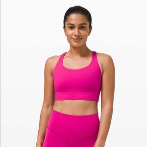 Lululemon Energy Bra Long Line Ripened Raspberry